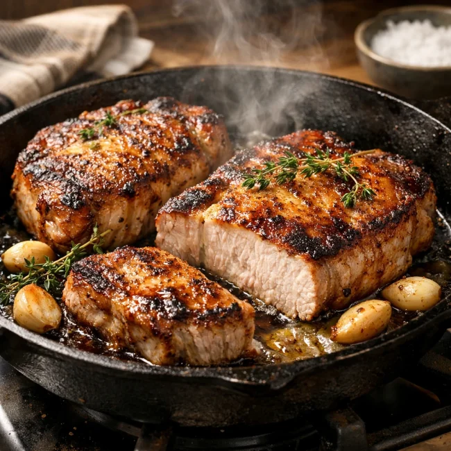 Savory Pan-Seared Pork Chops