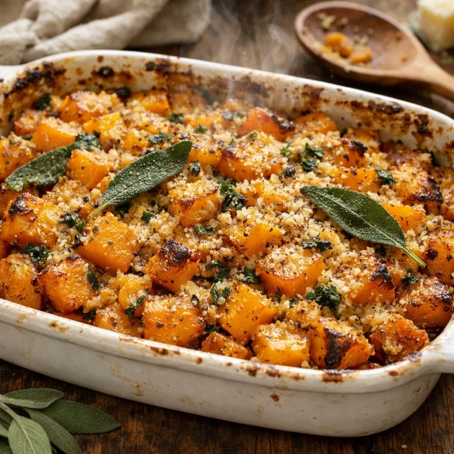Savory Sage Butternut Squash Bake