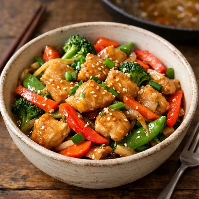 Savory Sesame Ginger Chicken Stir Fry