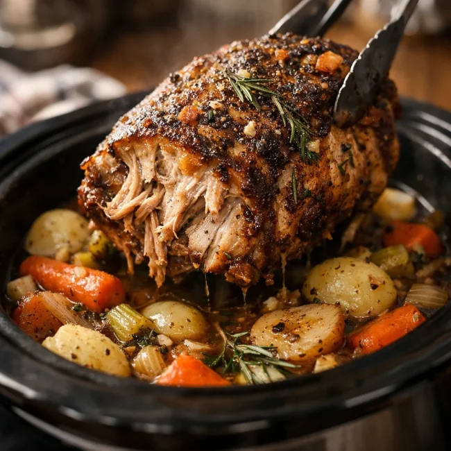 Savory Slow Cooked Pork Roast