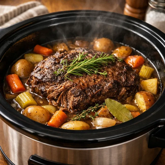 Savory Slow Cooker Beef Pot Roast