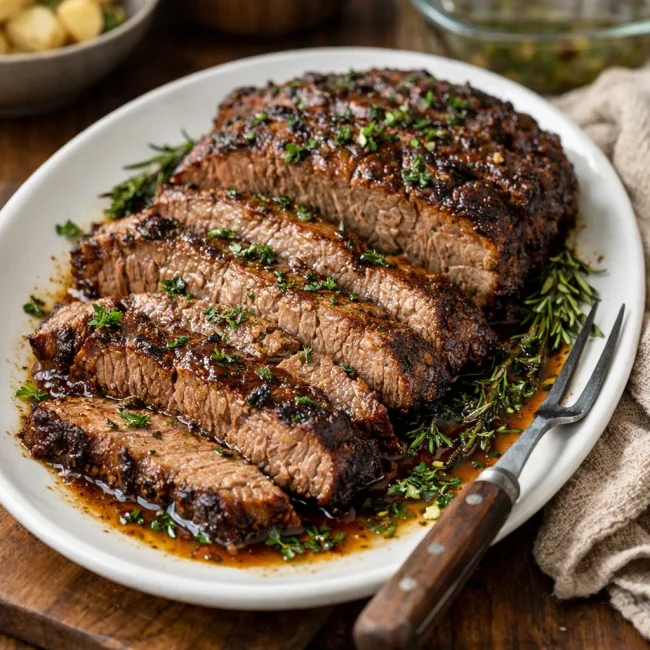 Savory Slow Cooker Brisket with Herb Infusion