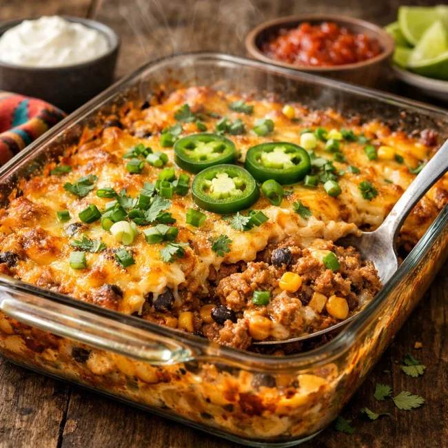 Savory Southwest Hamburger Casserole