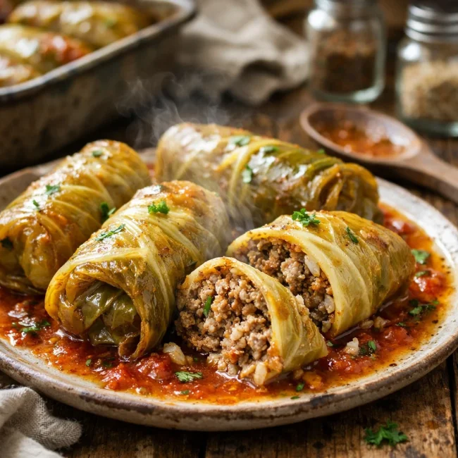Savory Spiced Cabbage Rolls