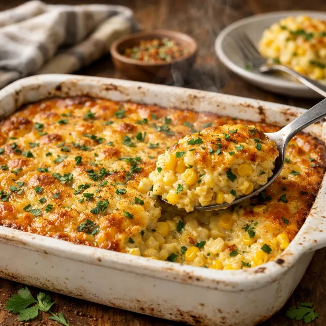 Savory Spiced Corn Pudding