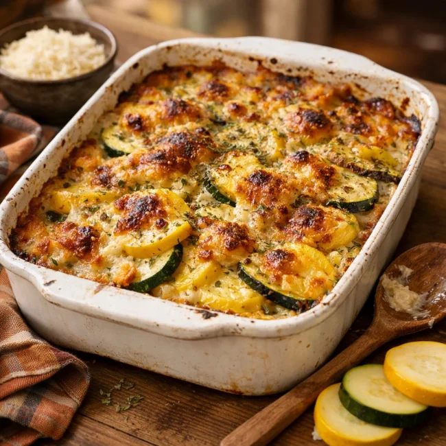 Savory Spiced Squash Casserole