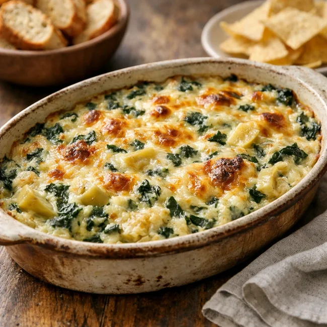 Savory Spinach and Artichoke Dip