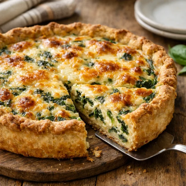 Savory Spinach and Cheese Quiche