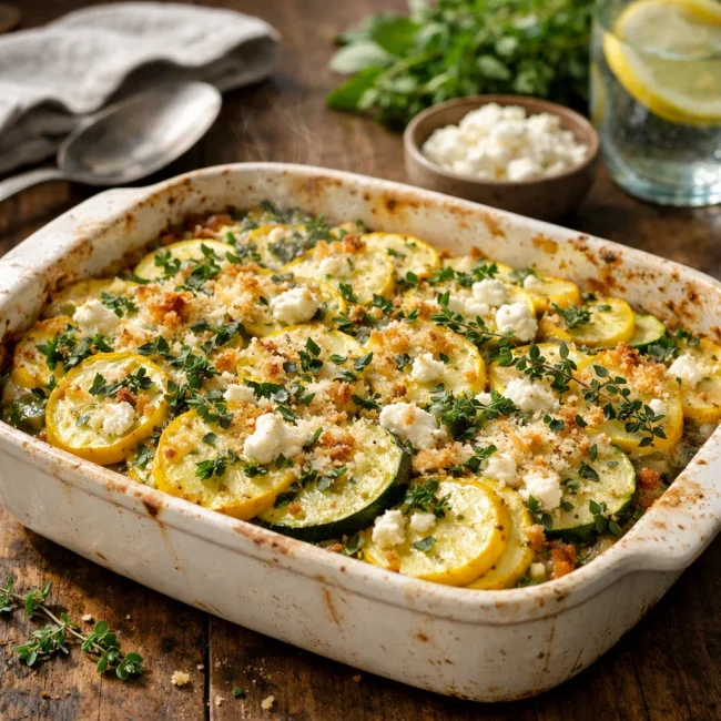 Savory Squash & Herb Casserole