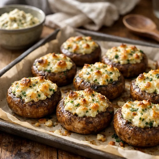 Savory Stuffed Mushrooms