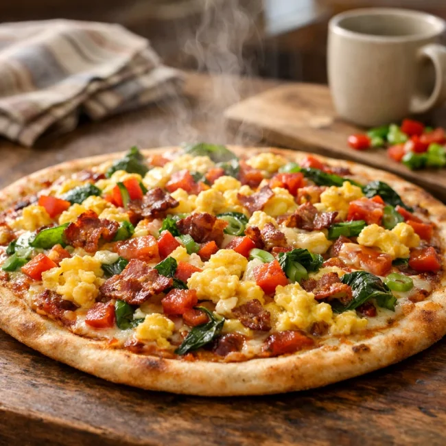 Savory Sunrise Breakfast Pizza