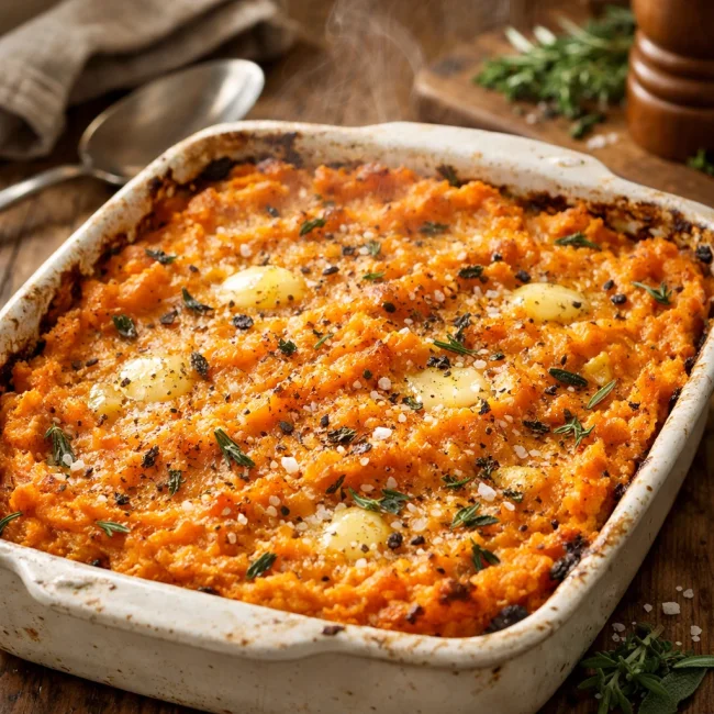 Savory Sweet Potato & Herb Casserole