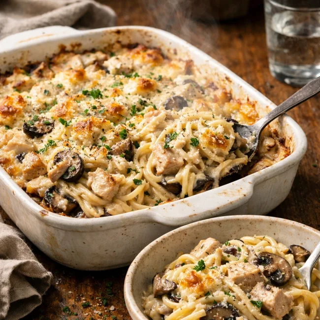 Savory Turkey Tetrazzini Delight