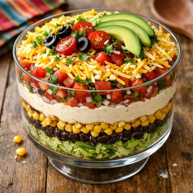 Seven Layer Fiesta Salad