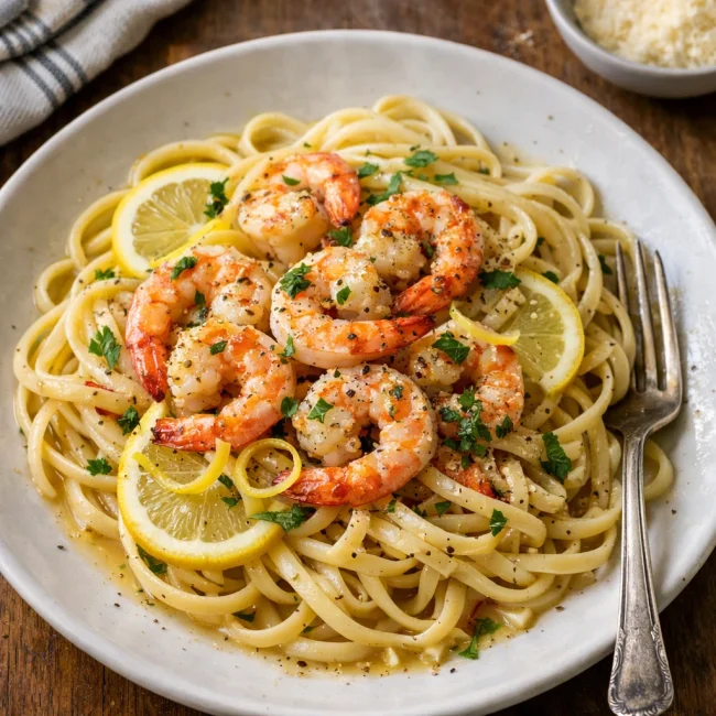 Shrimp Delight with Linguine