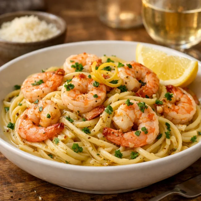 Shrimp Scampi Pasta