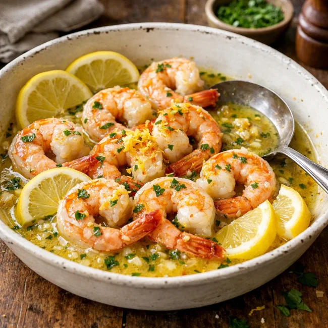 Shrimp Scampi with Lemon Butter Sauce