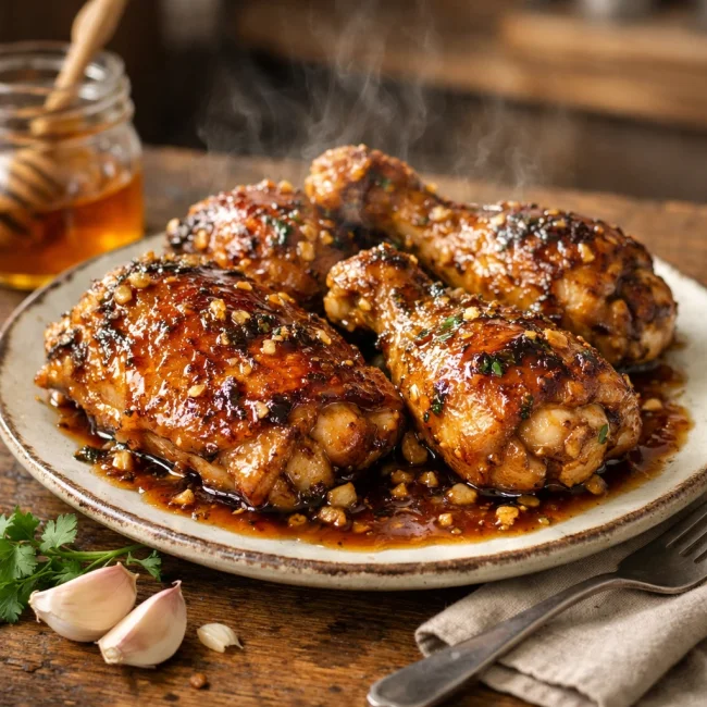 Sizzling Honey Garlic Chicken