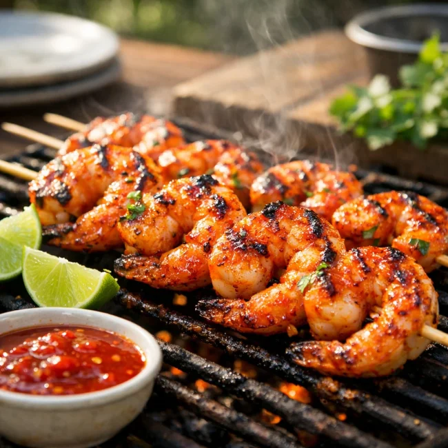 Sizzling Shrimp Skewers