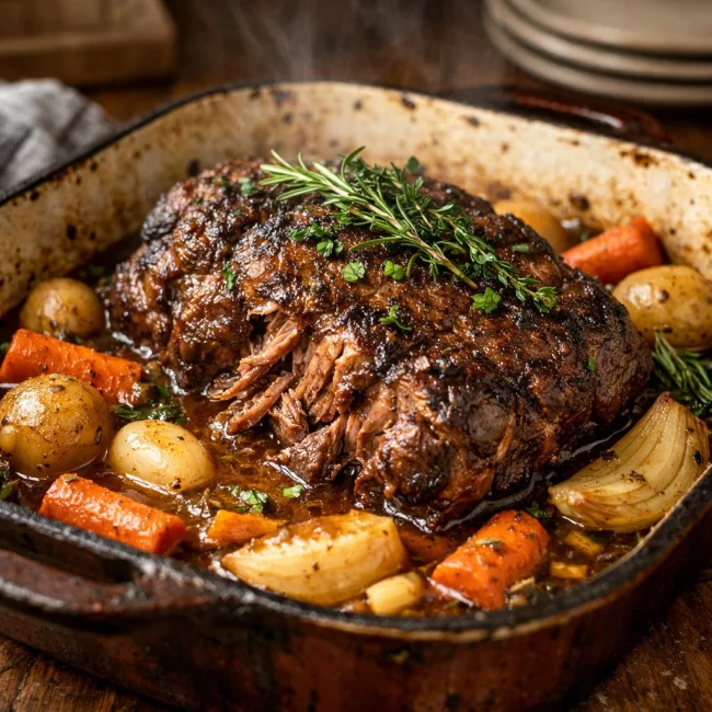 Slow-Cooked Herb-Infused Chuck Roast