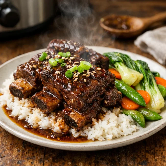 Slow Cooker Asian-Style Beef Short Ribs