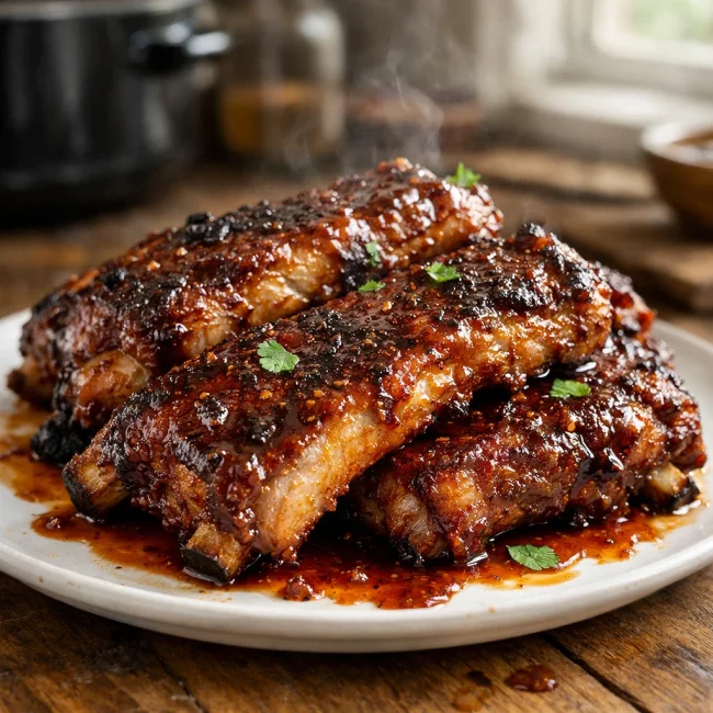 Slow-Cooker Honey Chipotle Pork Ribs