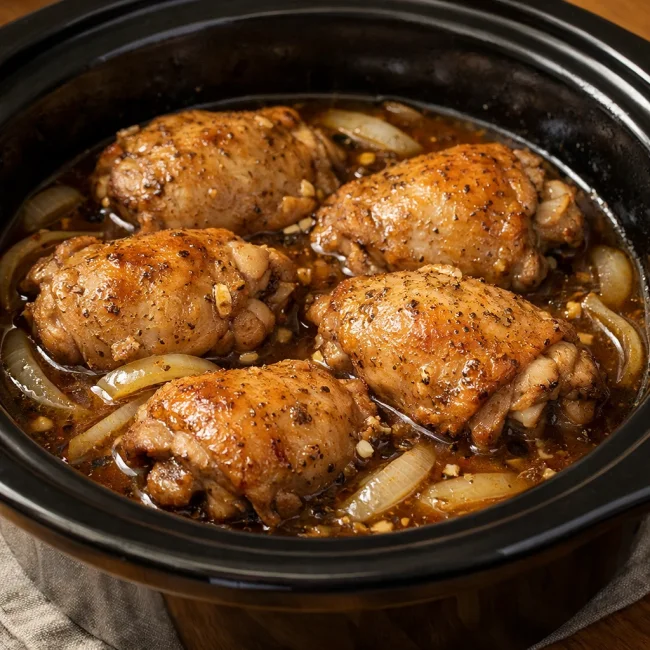Slow Cooker Savory Chicken