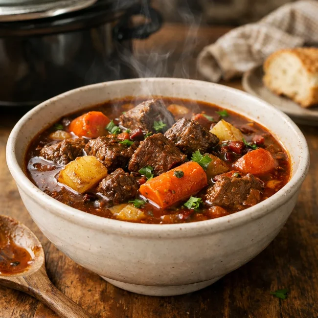 Slow Cooker Smoky Chipotle Beef Stew
