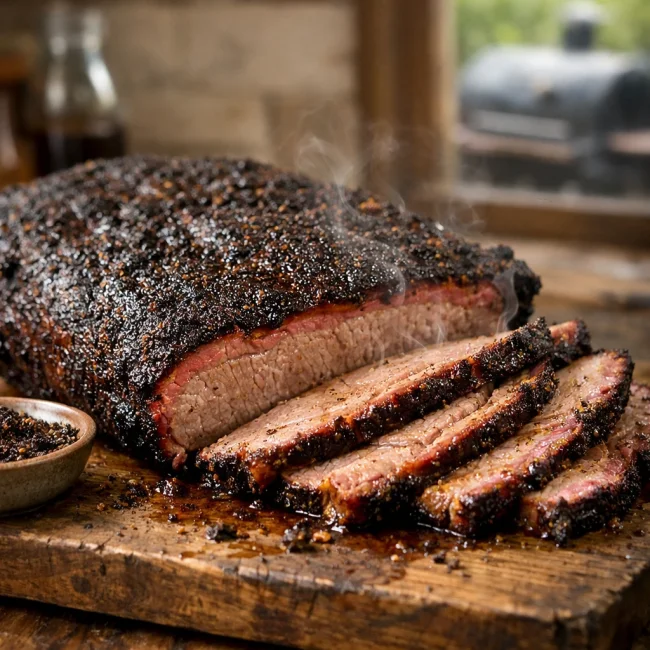 Smoked Coffee-Rubbed Beef Brisket