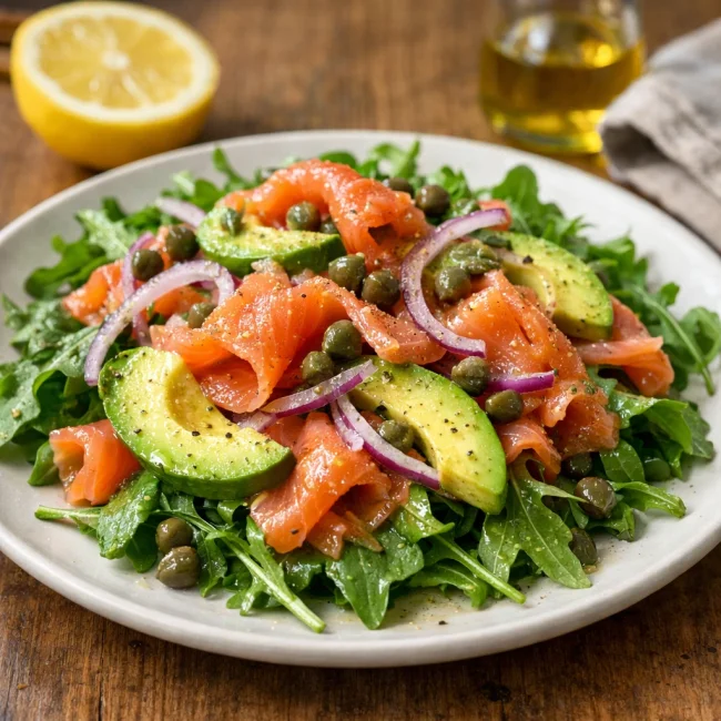 Smoked Salmon and Avocado Salad