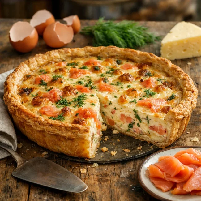 Smoked Salmon Quiche Lorraine