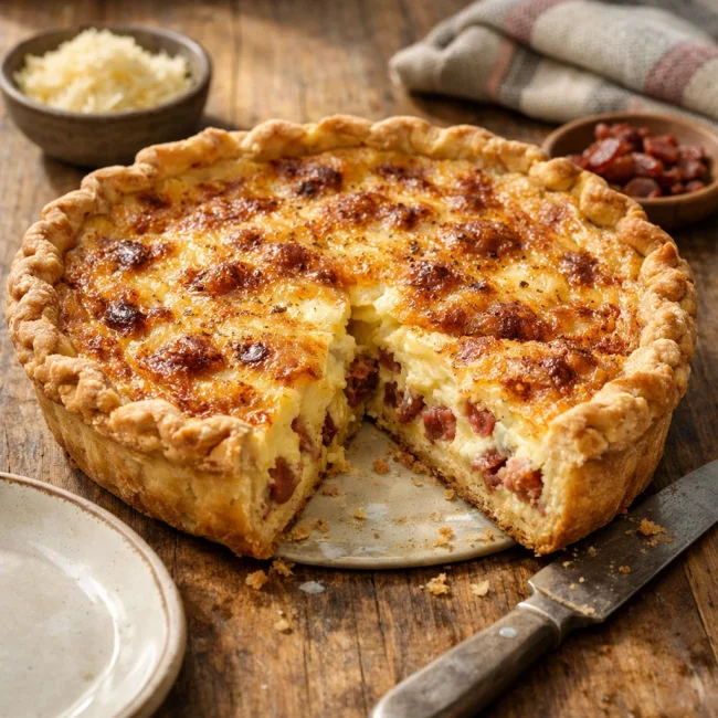 Smoky Bacon and Cheese Quiche