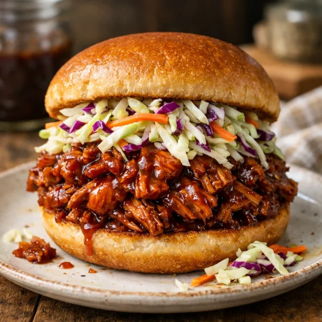 Smoky BBQ Jackfruit Sandwich