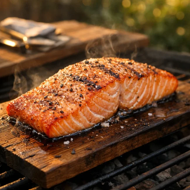 Smoky Cedar-Plank Salmon