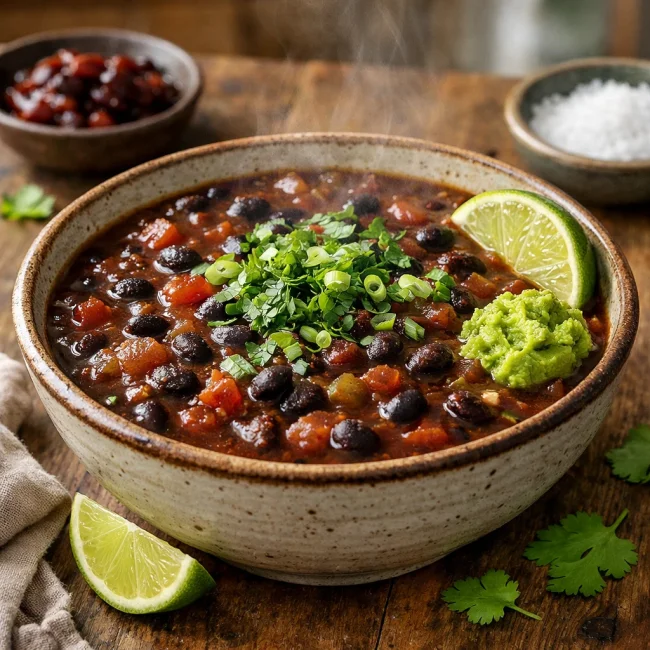Smoky Chipotle Black Bean Soup