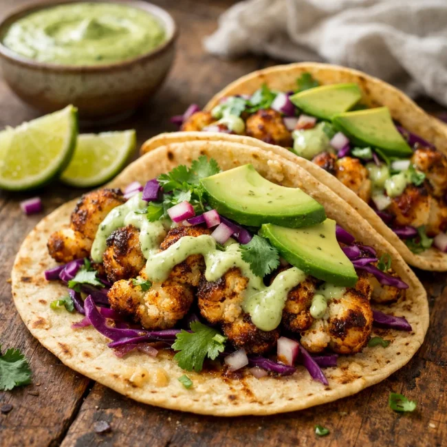 Smoky Chipotle Cauliflower Tacos