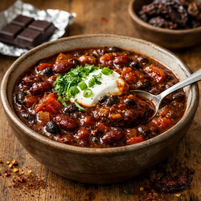 Smoky Chipotle Chocolate Chili