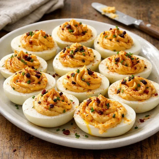 Smoky Chipotle Deviled Eggs