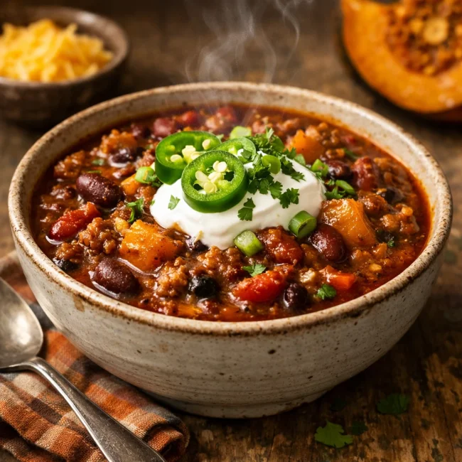 Smoky Chipotle Pumpkin Chili