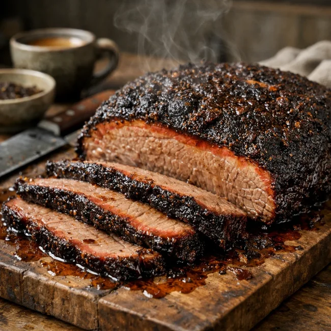 Smoky Espresso Brisket