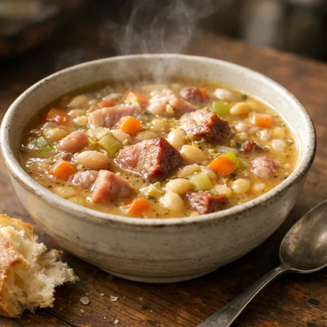 Smoky Ham and White Bean Soup