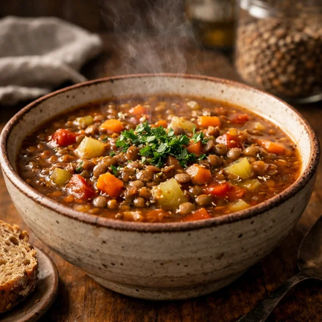 Smoky Lentil and Vegetable Soup