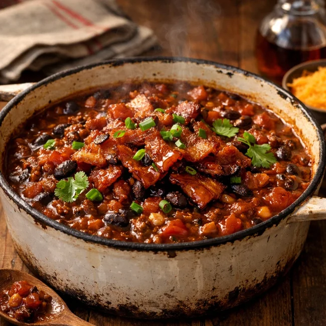 Smoky Maple Bacon Chili