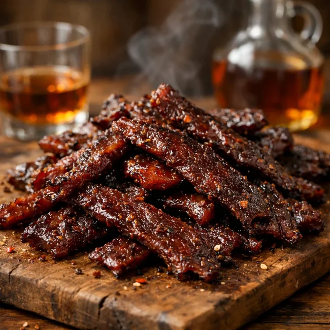 Smoky Maple Bourbon Beef Jerky