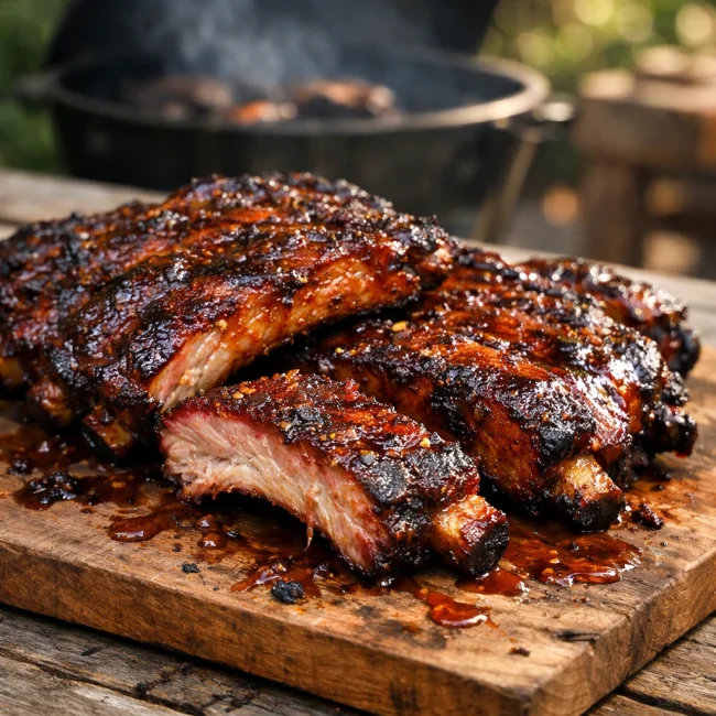 Smoky Maple Bourbon Ribs