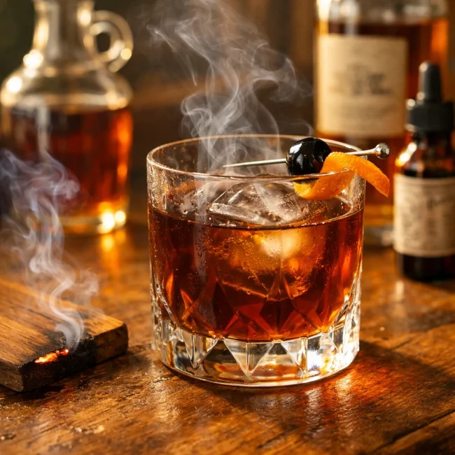 Smoky Maple Manhattan