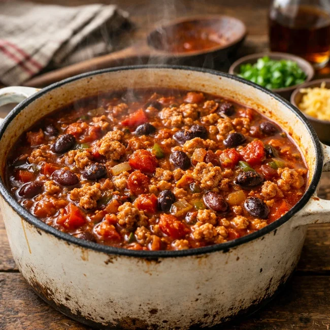Smoky Maple Turkey Chili