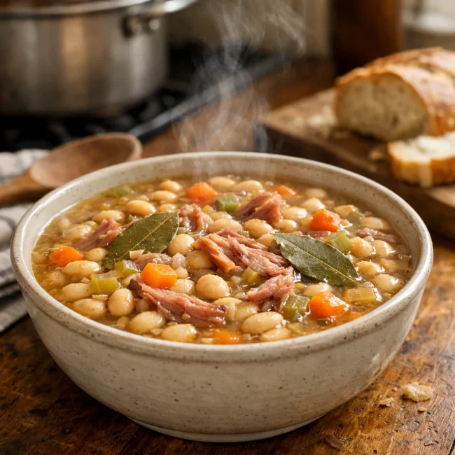 Smoky Navy Bean Soup