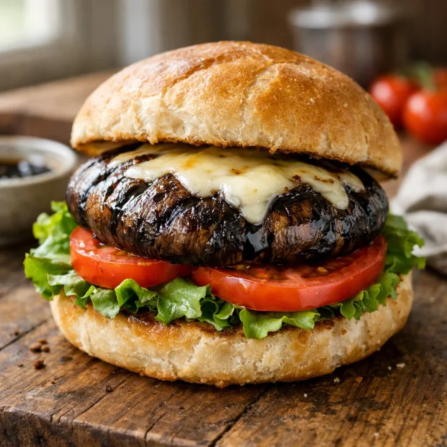 Smoky Portobello Mushroom Burgers