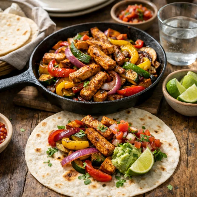 Smoky Tofu & Veggie Fajitas